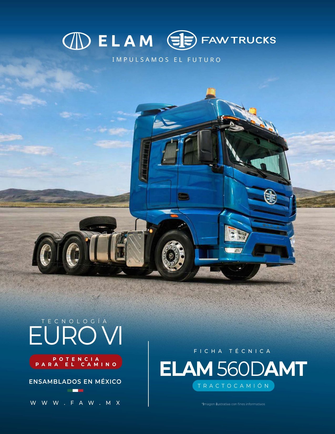 FAW Tractocami�n JH6 560D AMT EURO VI Azul